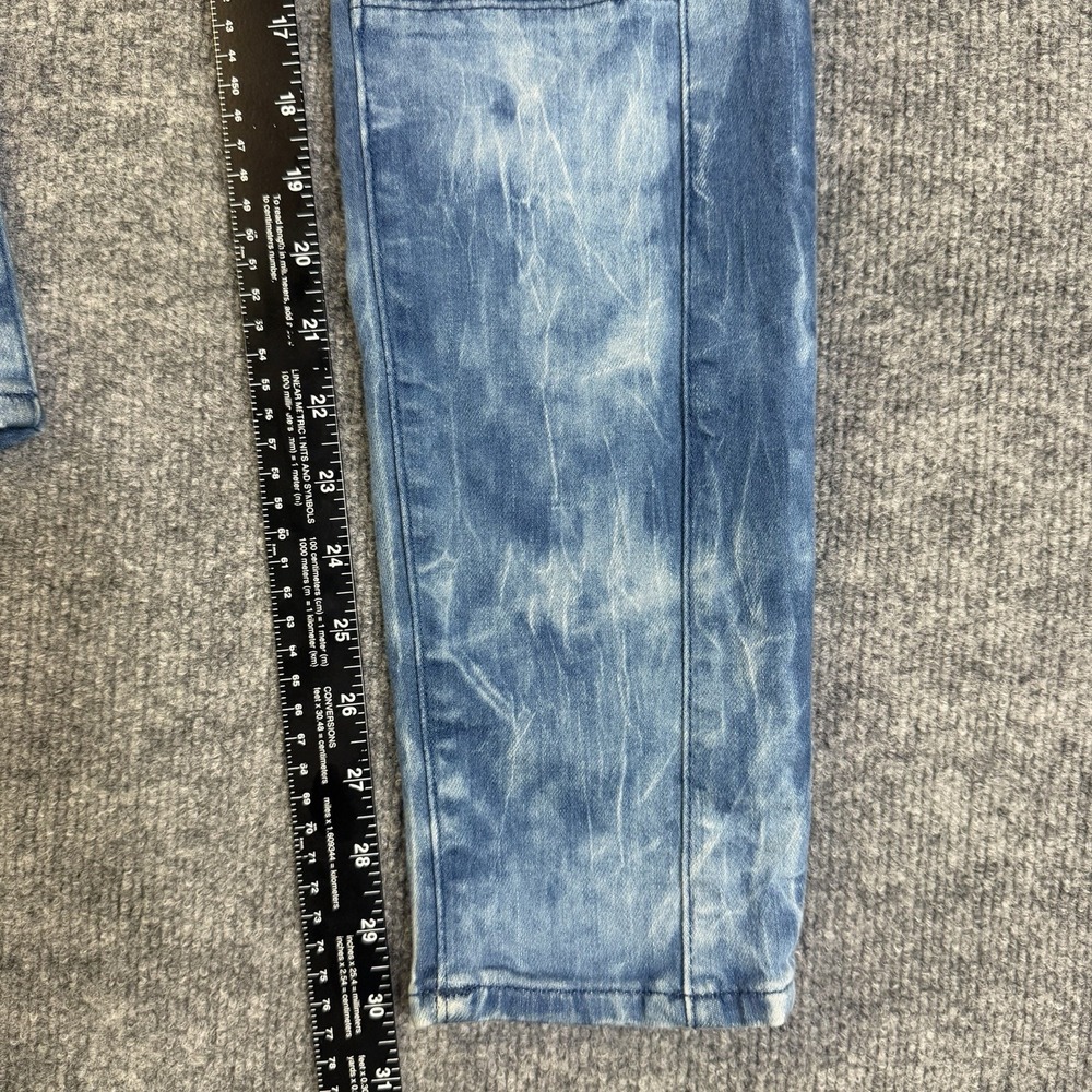True Religion Jeans Women 29 Blue Halle Super Skinny Tie Dye Y2K USA Made - Picture 4 of 16